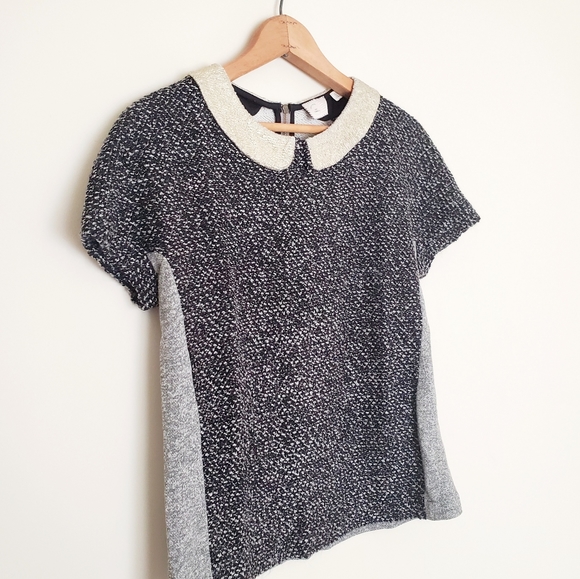 Anthropologie vispera shimmer sweater with collar - Picture 6 of 7